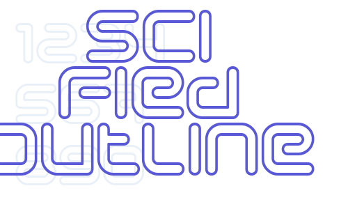 Sci Fied Outline Font Download