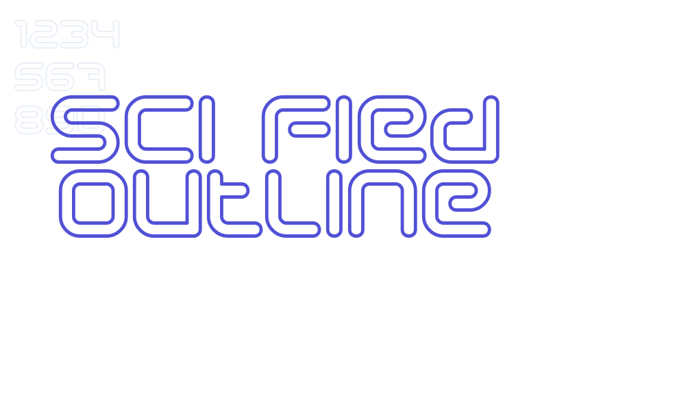 Sci Fied Outline-font-download