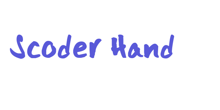 Scoder Hand Font Download