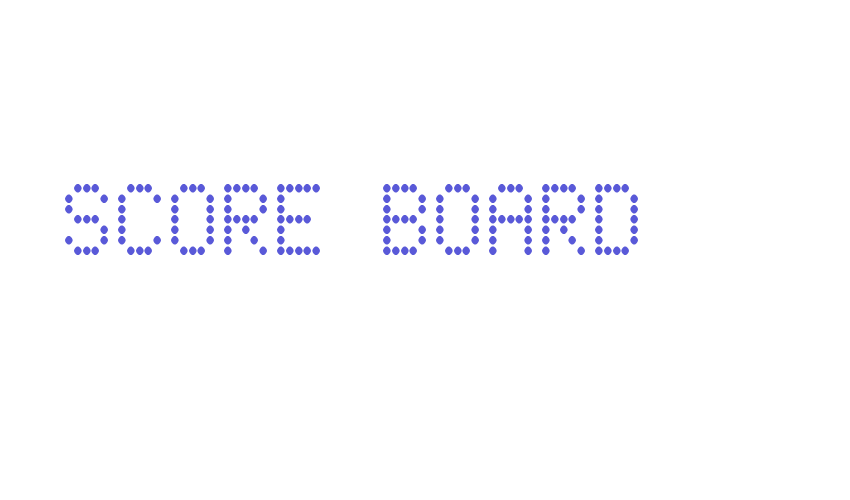 Score Board Font Download