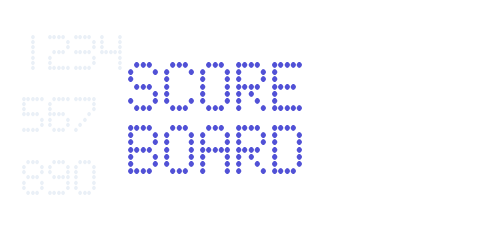 Score Board-font-download
