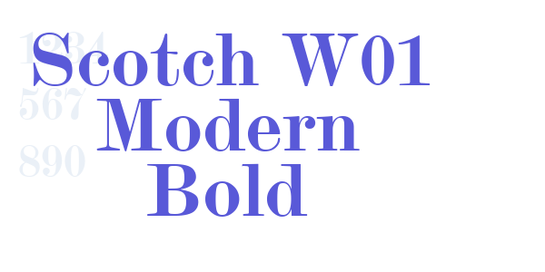 Scotch W01 Modern Bold font free