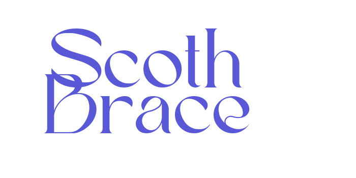 Scoth Brace Font