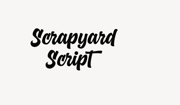 Scrapyard Script Font