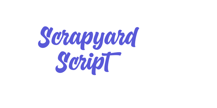 Scrapyard Script Font Download