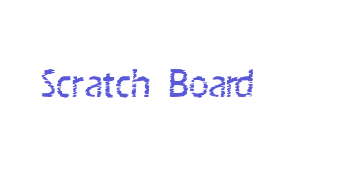 Scratch Board Font Download