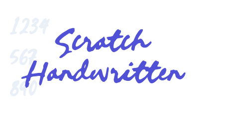 Scratch Handwritten-font-download