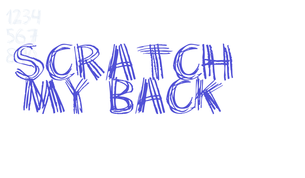 Scratch my back-font-download