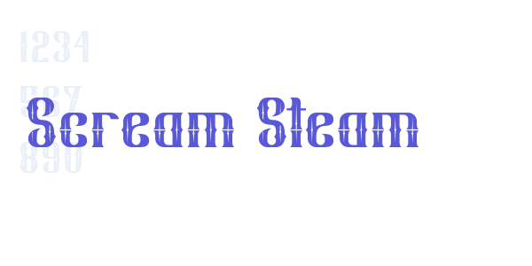 Scream Steam font free