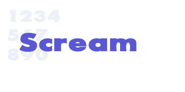 Scream font