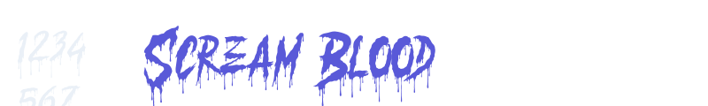 Scream Blood font