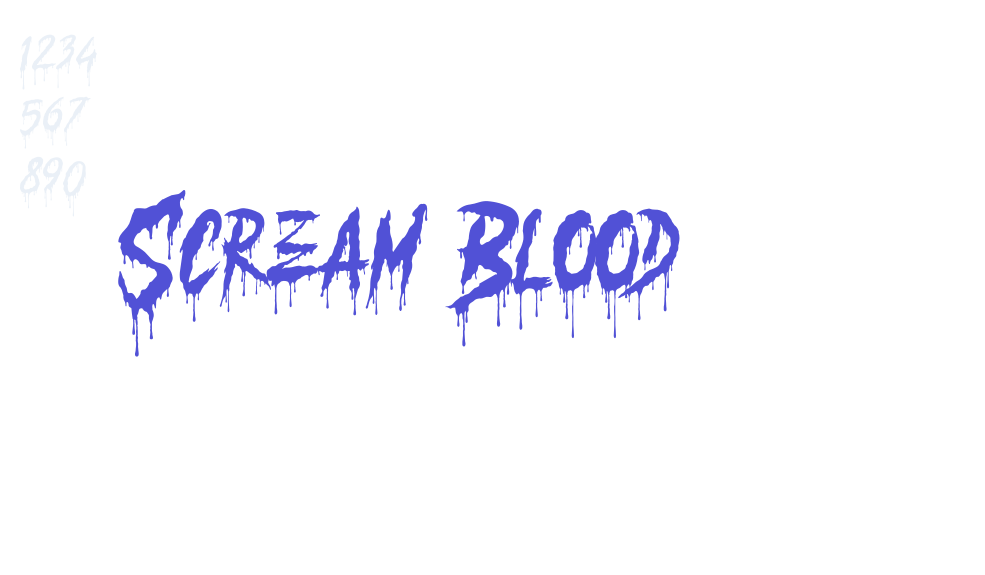 Scream Blood-font-download