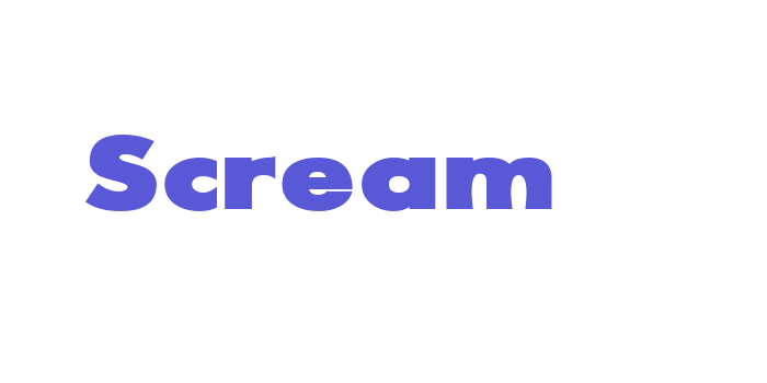 Scream Font Download