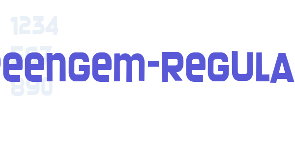 Screengem-Regular font free