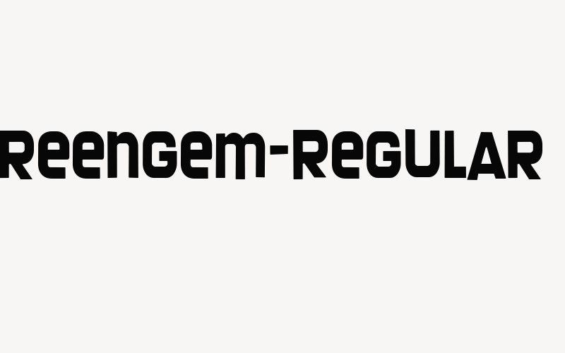 Screengem-Regular Font