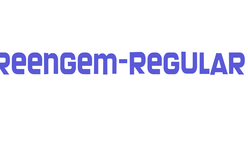 Screengem-Regular Font