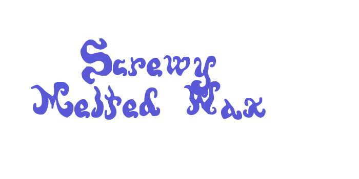 Screwy Melted Wax Font Download