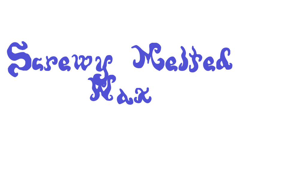 Screwy Melted Wax-font-download