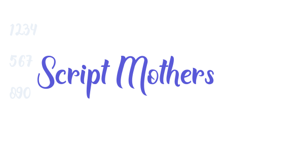 Script Mothers font free