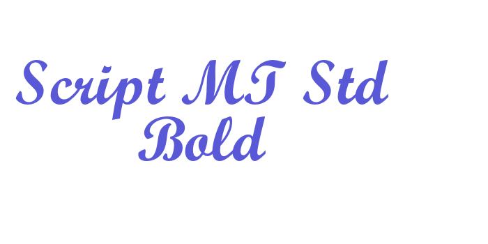 Script MT Std Bold Font Download