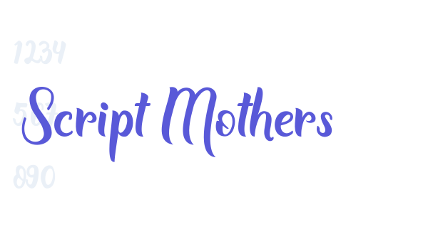 Script Mothers font free