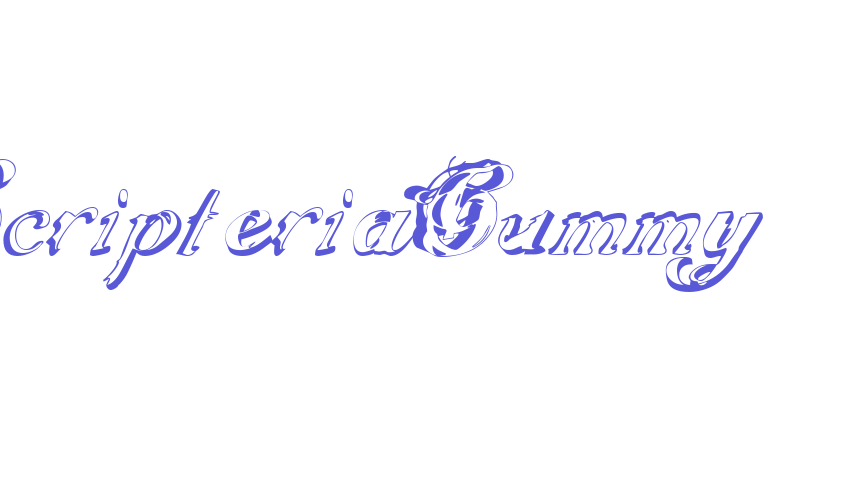 ScripteriaGummy Font