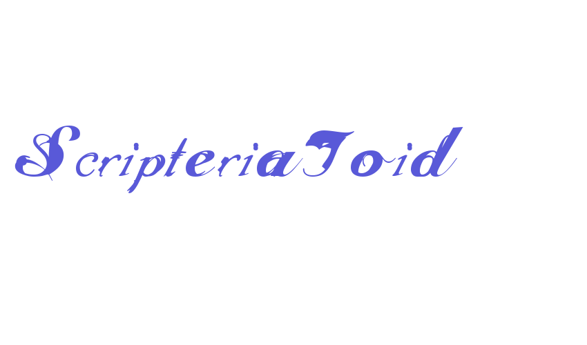 ScripteriaToid Font