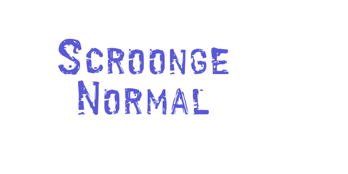 Scroonge Normal Font Download