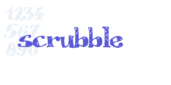 Scrubble font