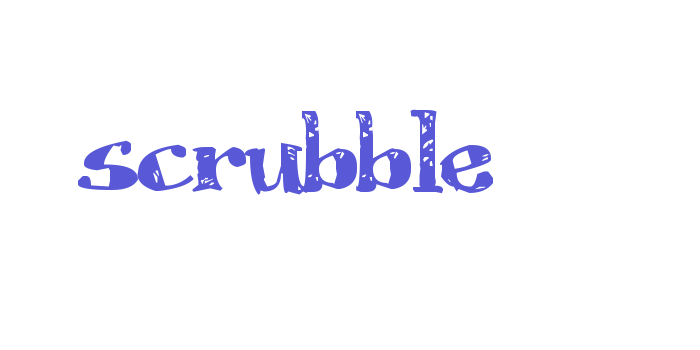 Scrubble Font Download