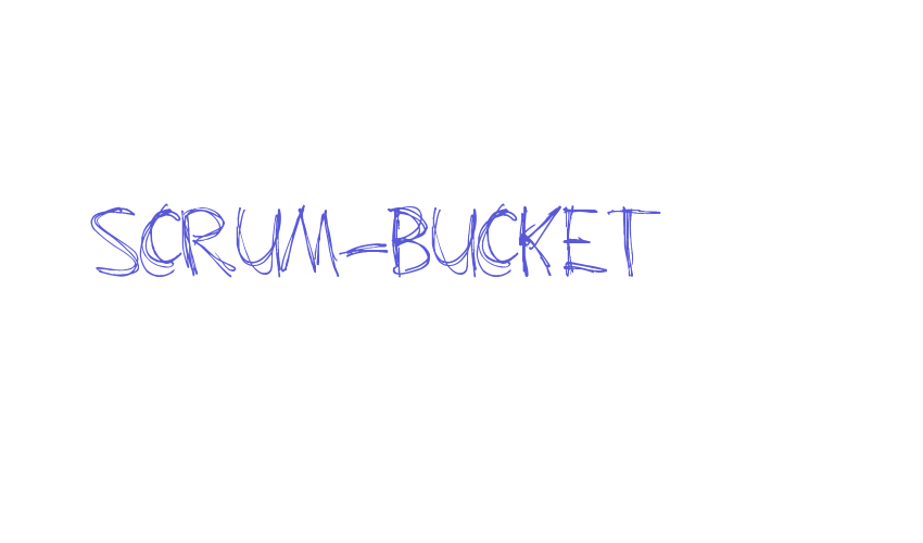 Scrum-Bucket Font