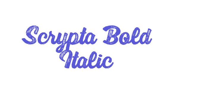 Scrypta Bold Italic Font Download