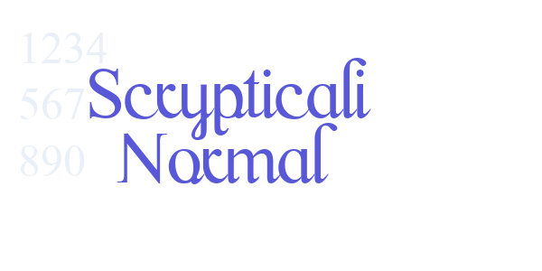 Scrypticali Normal font free