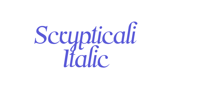 Scrypticali Italic Font Download