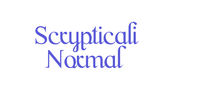 Scrypticali Normal Font Download