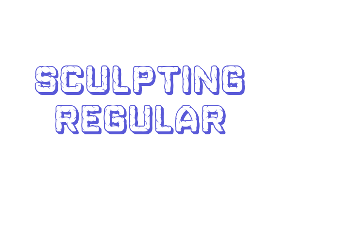 Sculpting Regular font free