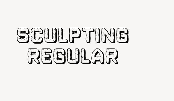 Sculpting Regular Font