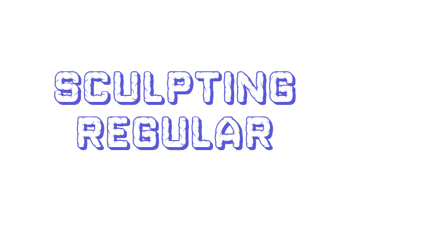 Sculpting Regular Font