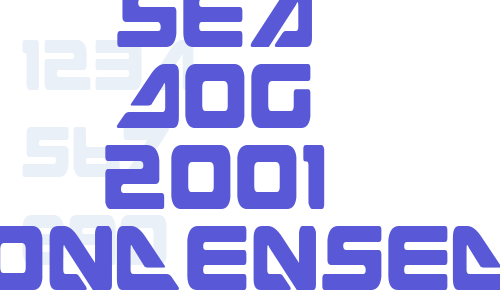 Sea Dog 2001 Condensed Font Download