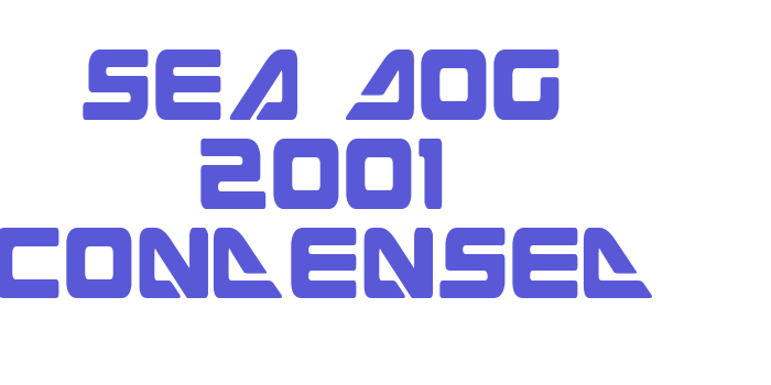 Sea Dog 2001 Condensed Font Download