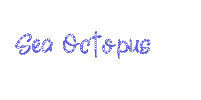 Sea Octopus Font