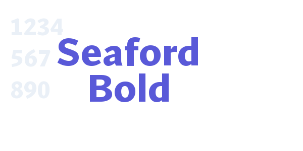 Seaford Bold font free