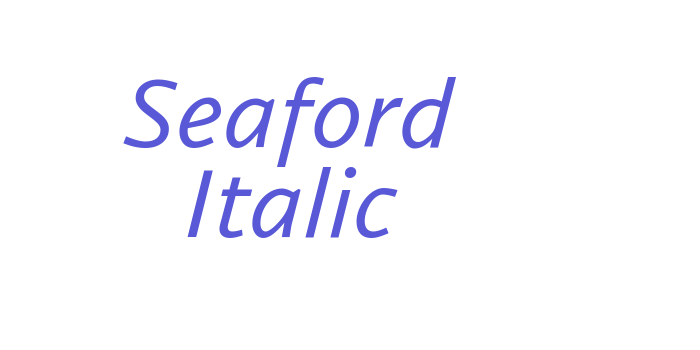 Seaford Italic Font