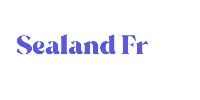 Sealand Fr Font Download