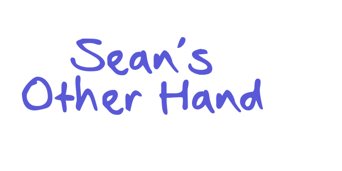 Sean’s Other Hand Font Download