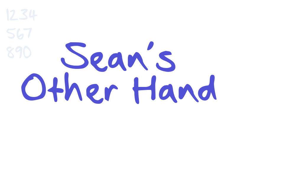 Sean’s Other Hand-font-download