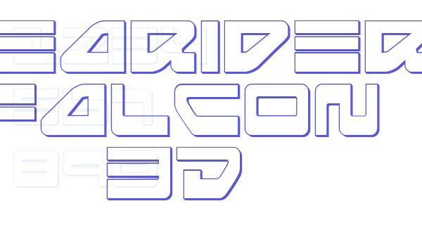 Searider Falcon 3D font free