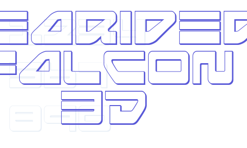 Searider Falcon 3D Font