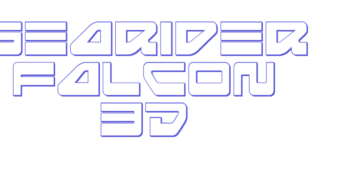 Searider Falcon 3D Font Download