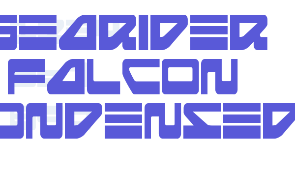 Searider Falcon Condensed font free